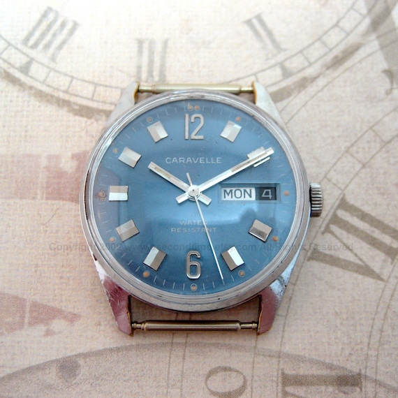 Vintage Caravelle by Bulova 17 Jewel Swiss Made Watch FREE
