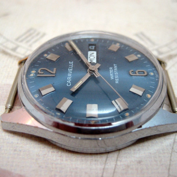 Vintage Caravelle by Bulova 17 Jewel Swiss Made Watch FREE