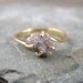 Raw Uncut Rough Diamond Engagement Ring - 14K Yellow Gold - Artisan Jewellery - Handmade and Designed by A Second Time