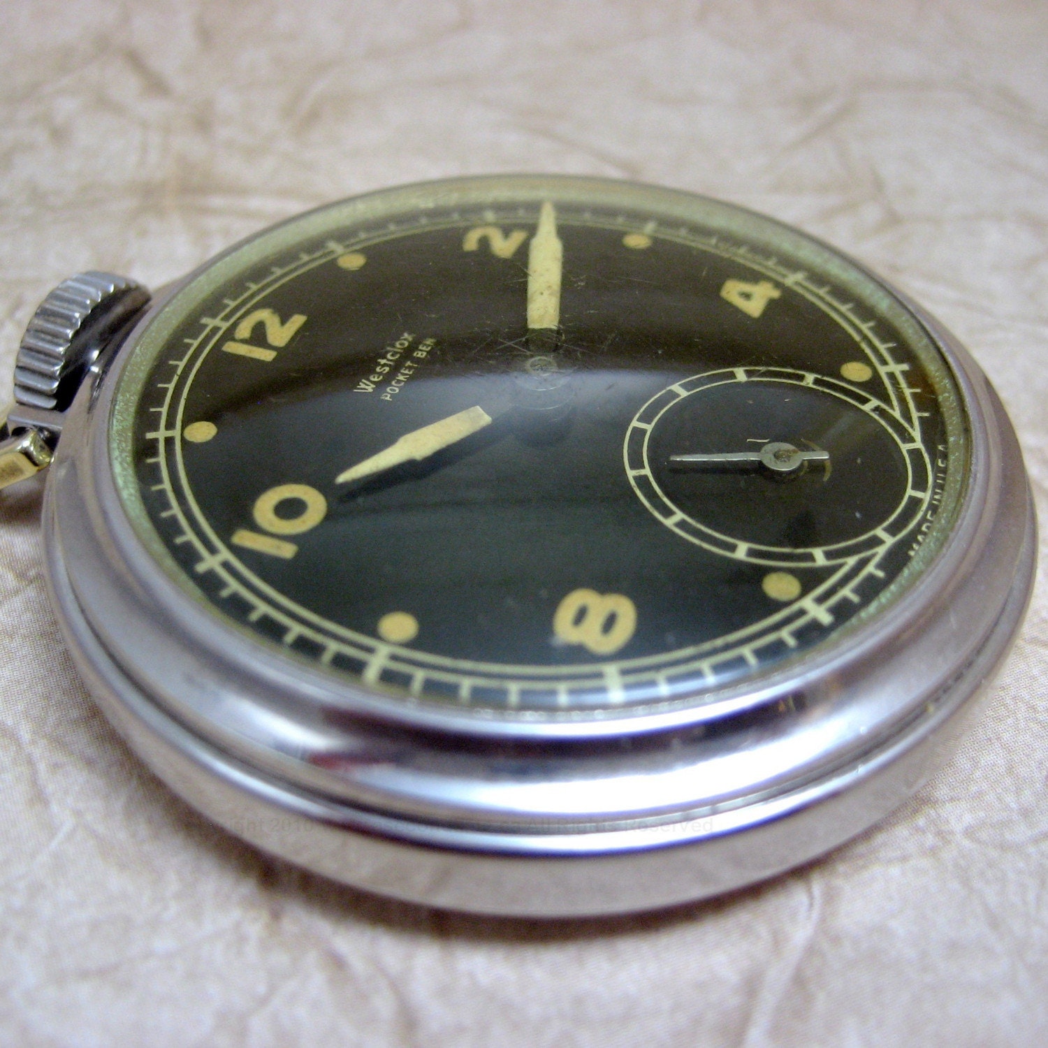 Vintage Westclox Pocket Ben Pocket Watch Manufactured in