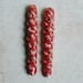 SALE Ceramic Jewelry Components Porcelain Clay Grid Shards in Strawberry Pink Glaze