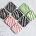 DESTASH Small Ceramic Pendants Set of Four Pairs.