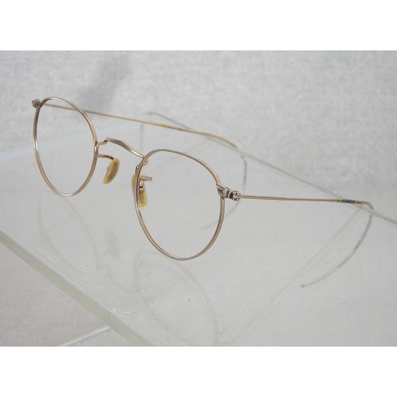 Vintage 1930s-40 Wire Rim Gold Filled Shuron Glass Frames
