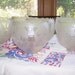 RESERVED for JMS Set Six Antique Cut Glass Large Chandelier Globes