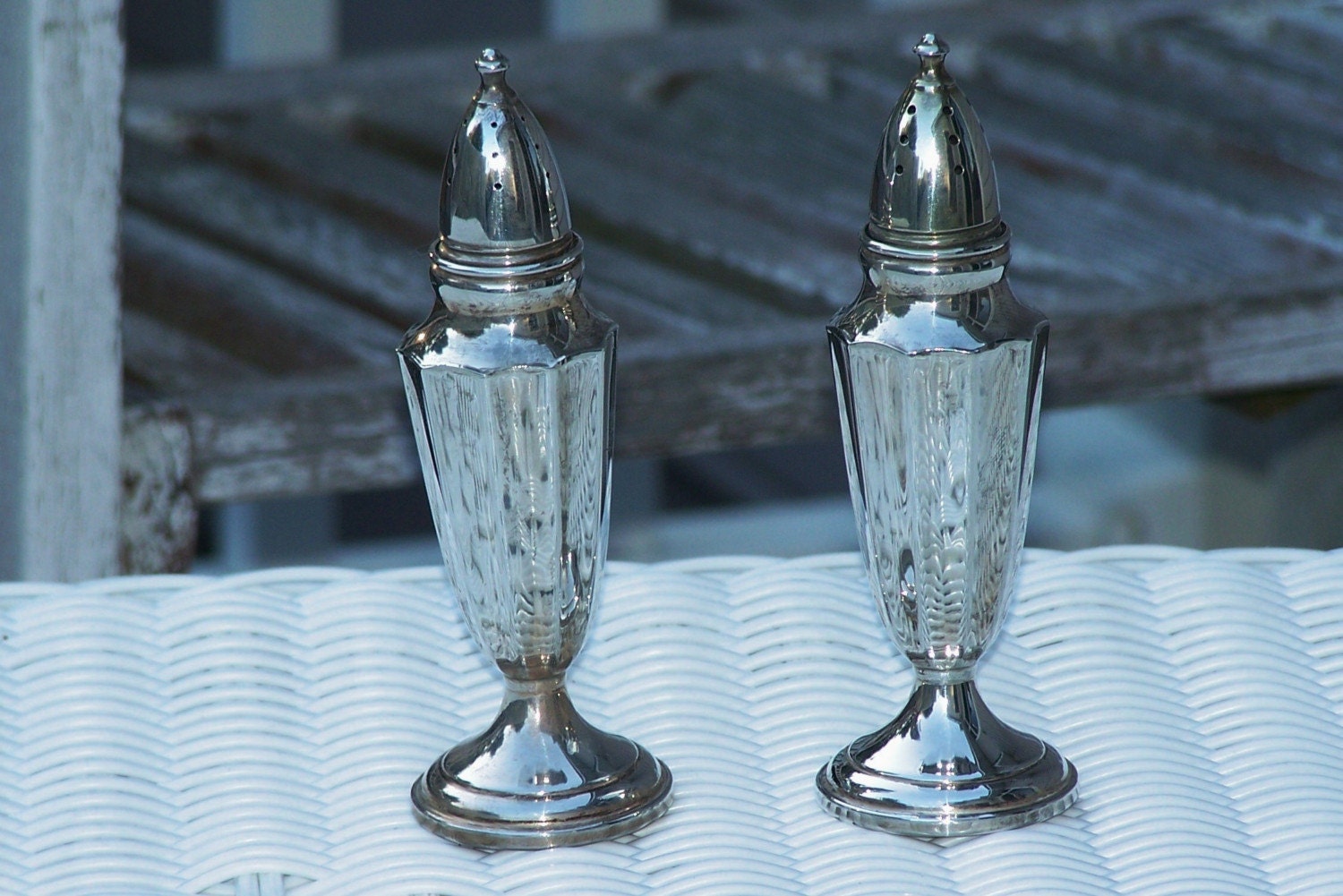 Antique Sterling Silver Salt and Pepper Shakers