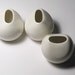 Slanted Sphere Vases Set of 3 - SALE - Free Shipping