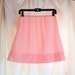 Vintage Light Pink Slip Skirt. Sheer. Feminine. Romantic. Lingerie. Slip. Straight Slip. Spring. Summer. Size Medium. 1970s.