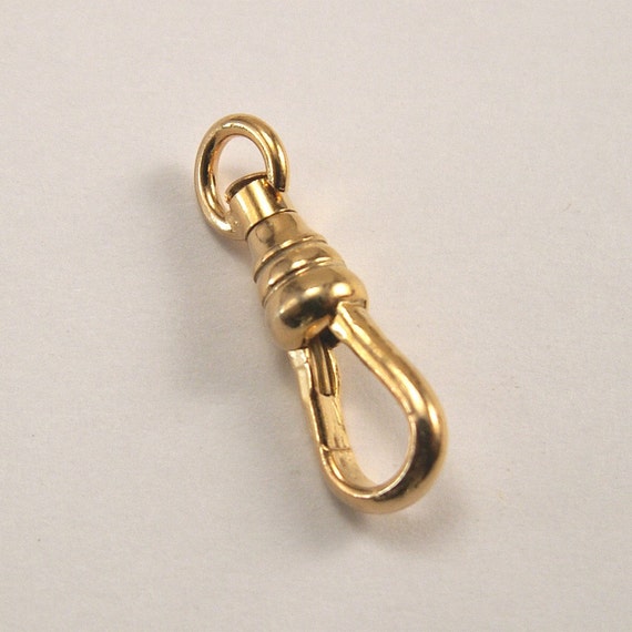Large gold filled swivel pendant bail 6 x 18 mm