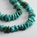 Castle Dome Turquoise Beads Mixed Rounded Chips - Full Strand