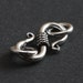 Sterling Silver Clasp Bali style S Clasp - 5 clasps