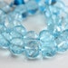 AA Blue Topaz Beads Micro faceted Round 7.5mm - 6 beads