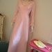 vintage pink BOW empire waist chiffon wedding gown dress pearls