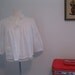 vintage bed jacket FLORAL embroidered collar sixties 60s