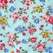 Japanese Cotton Fabric - Romantic Roses - Half Yard