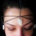 Lunar Phases Anadem. Rainbow Moonstone Headpiece.
