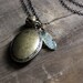 Locket of Hierophant. Antiqued Brass Perfume Locket Necklace.