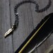 Phoenix. Petite Golden Feather Necklace.