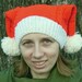 Adult double tailed cable knitted Santa hat like Penny's hat-ready to ship