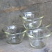 Art Deco Glass Custard Ramekin Cups: GlasBak 285, Set of 4