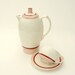 Art Deco Coffee Service for 6: Sebring Streamline Moderne Metropolitan Web in Maroon - RESERVED for Carie, 1st Installment