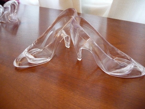 Two Clear Plastic High Heel Dress Shoes Good for by CowtownCuties