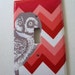 Gray Owl Chevron Single Light Switch Cover Your Color Choice