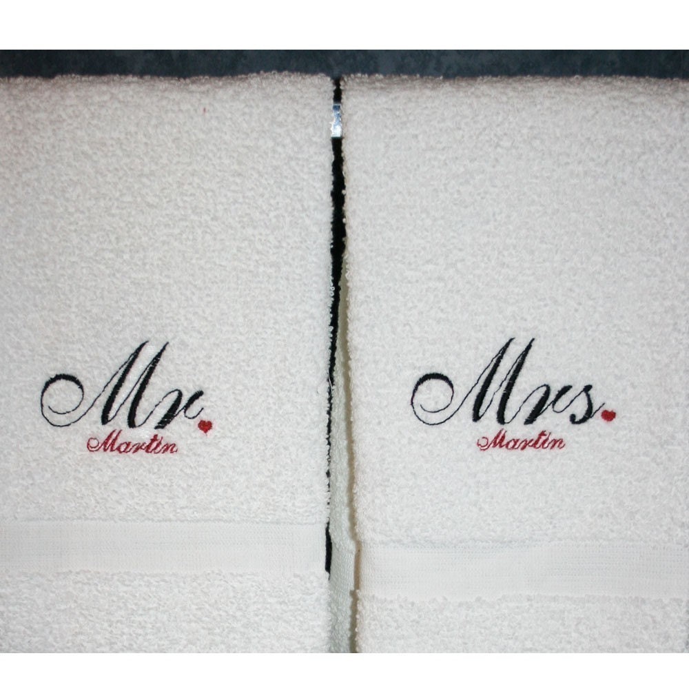 Mr. and Mrs. Bath Towels