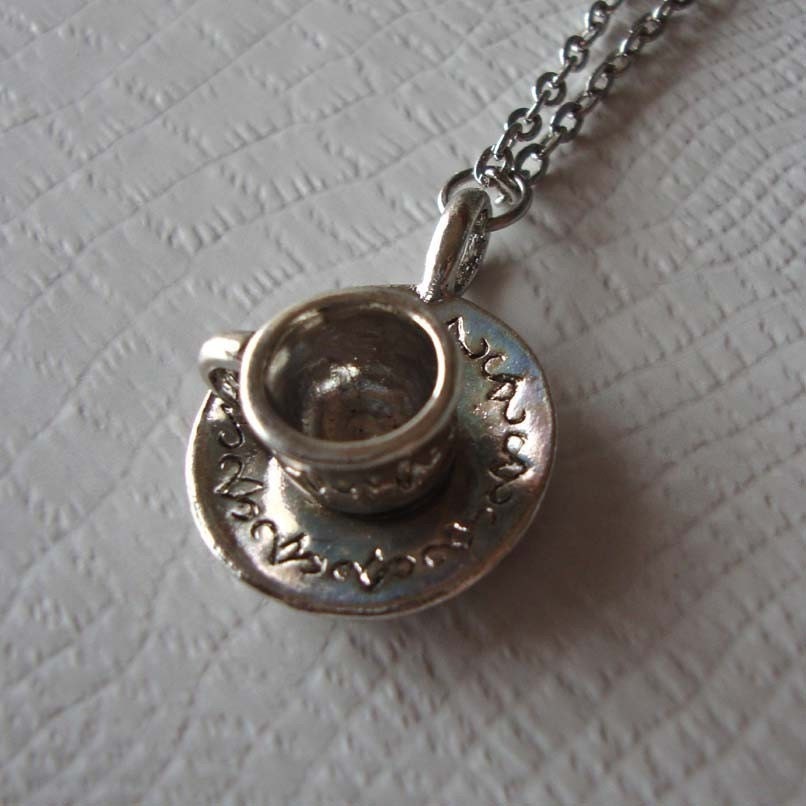 Coffee Cup necklace by SimplyChacha on Etsy