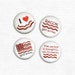 CUSTOM ORDER - Bacon Love Buttons - 12 Sets of 4
