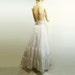 Vintage Crinoline Bridal 1980s Wedding White Long Full Slip Size Small