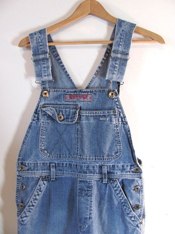 Vintage Blue Denim Jean Bib Overalls .. by dirtybirdiesvintage