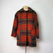 Vintage 1960s Wool Plaid Coat