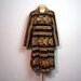 SALE vintage 60s golden tapestry winter coat