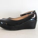 Reserved for dalidolly Vintage Black Patent Platform Gothic Ankle Strap Shoes Size 10