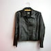 vintage cropped leather jacket