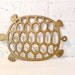 Vintage Brass Turtle Trivet or wall plaque