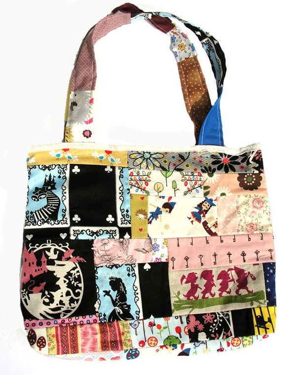 Forests and Fairy Tales Patchwork Tote