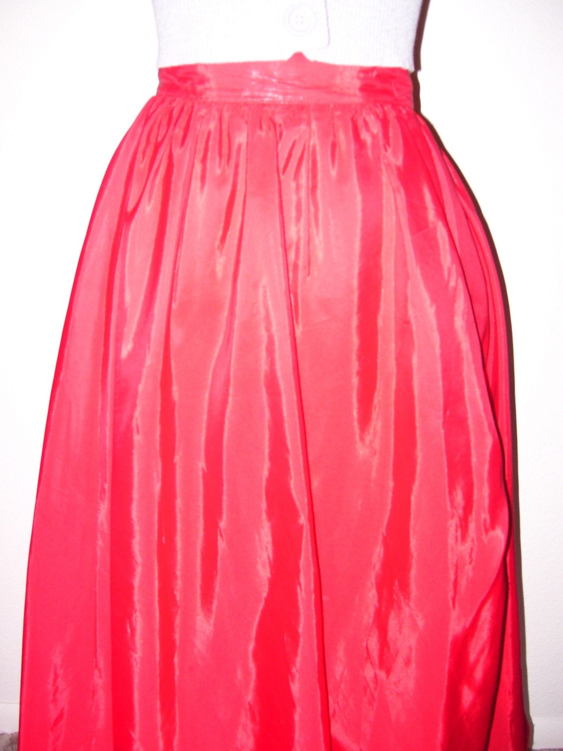 Red Taffeta Skirt 69