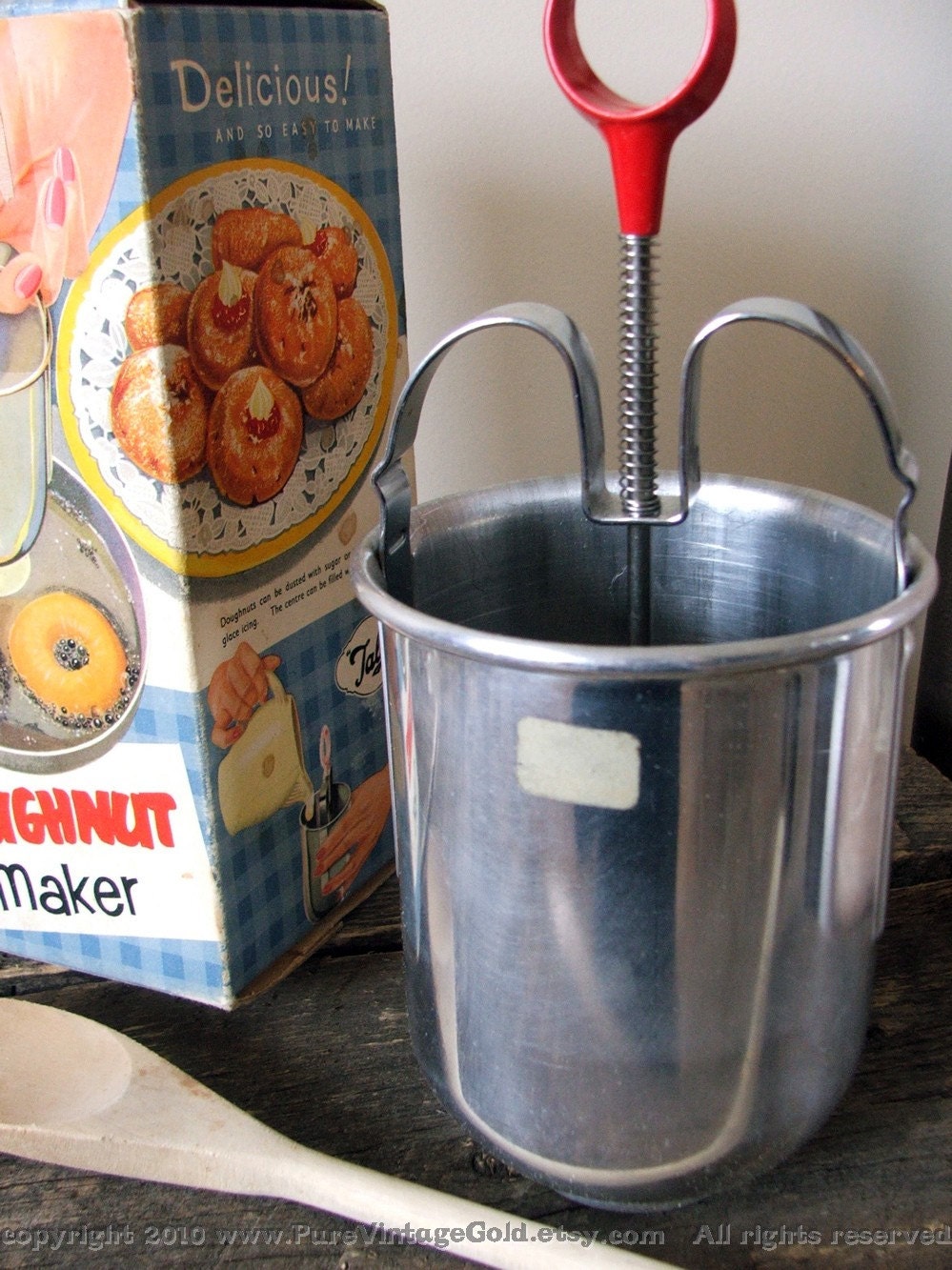 VINTAGE 1950s Tala Doughnut Maker in Original Box