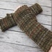 Man's Fingerless Mittens - Fingerless Gloves - Hand Warmers - Hand knit in Winter Brown