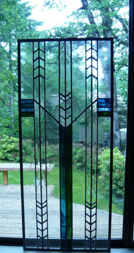 Items Similar To Prairie Style Stained Glass On Etsy   Il 570xN.71474335 