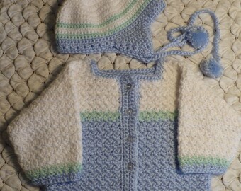 Popular items for crochet baby sweater on Etsy