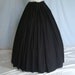 Renaissance Skirt, Civil War, Pirate Skirt - BLACK - Halloween Costume, Steampunk, SCA, LARP