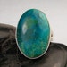 Chrysacolla Sterling Silver Ring Size 8.75 Reserved for emlaff22's