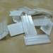 50 Hanging EARRING CARD ADAPTERS - 1 x 1/2 inch clear plastic Self Adhesive Peel and Stick (50) Pieces