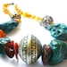 Walk in Beauty With The Ancient Ones - Necklace / Amber and Turquoise