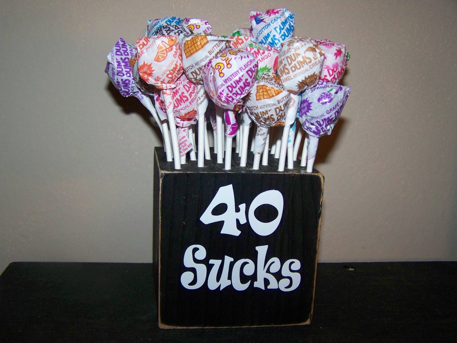 40 sucks party gift by emswoodbydesign on Etsy