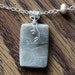Petoskey Stone Jewelry, Petoskey Stone Pendant Wrapped in Sterling Silver