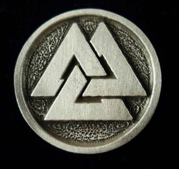  Viking Buttons  Valknut Button  in Fine Pewter Set by 