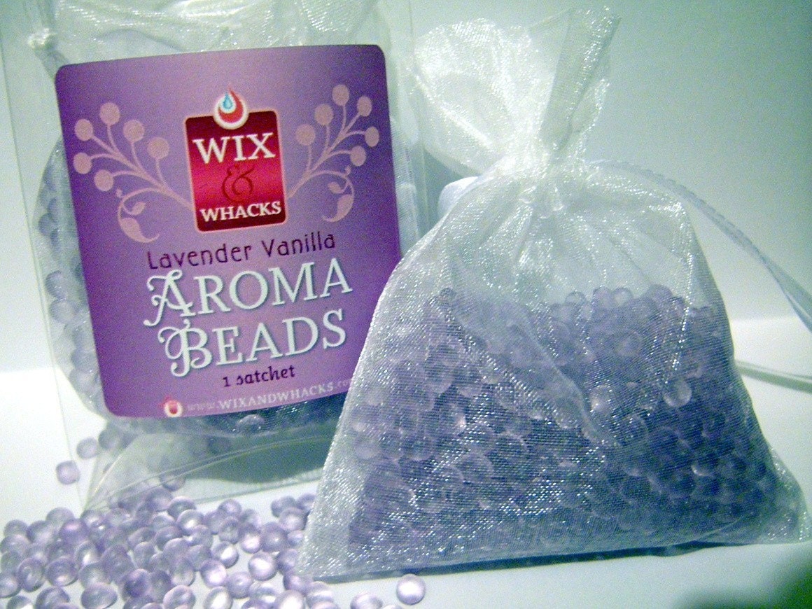 Aroma Bead Sachet LAVENDER VANILLA Highly Scented Buy 4